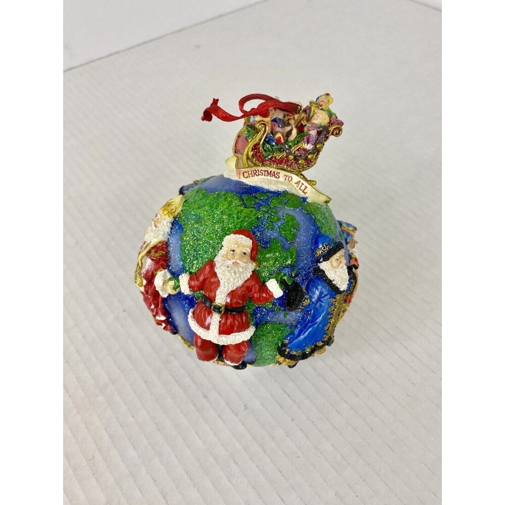 2001 Christopher‎ Radko Santas Around the World Christmas Ornament Vintage